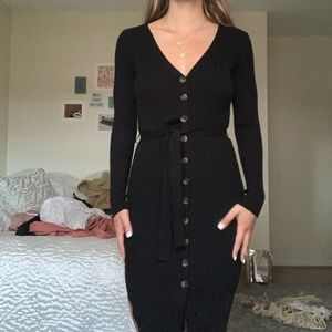 Black sweater dress